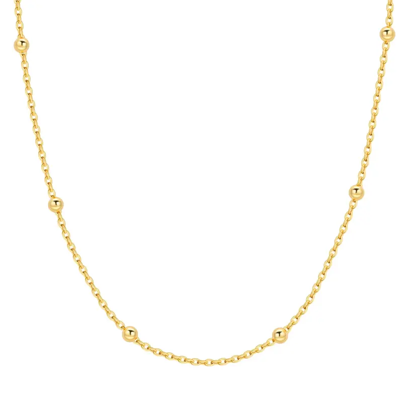 🐚 Collar "Pearl & Gold Link" – Plata S925, Oro 18K y Perla Natural 1