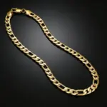 🔝 Collar "Noble Curb 6mm" – Cadena Lateral en Oro 18K Luxury 5