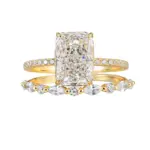 OEVAS-Juego de anillos de circón completo de 7x10mm, 3,5 CT, 100% Plata de Ley S925 para mujer, anillo de compromiso de boda, joyería fina, regalo, venta al por mayor 6