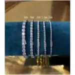 Pulsera de tenis de moissanita de Plata de Ley 925 D VVS1 con certificado GRA, regalo de joyería exquisito y lujoso 3