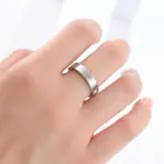 Anillo de diamante clásico de acero inoxidable unisex, accesorio de moda para hombres y mujeres, joyería de regalo, tamaño 5-11 3
