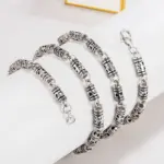 🛡️ Collar "Thai Guardian" – Plata de Ley .925 (Estilo Retro Punk) 4