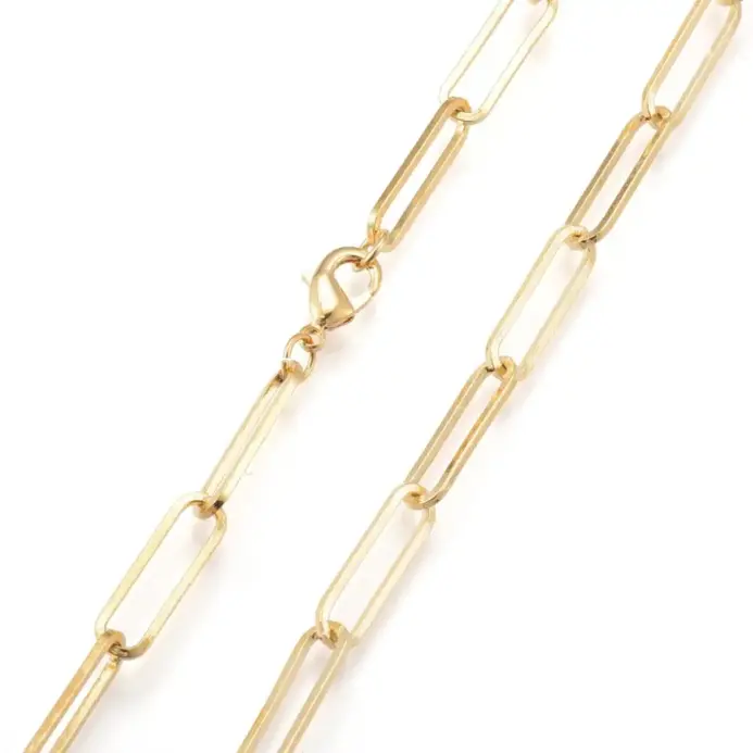 🔗 Collar "Cable Link" – Acero 316L Estilo Industrial 50cm 2