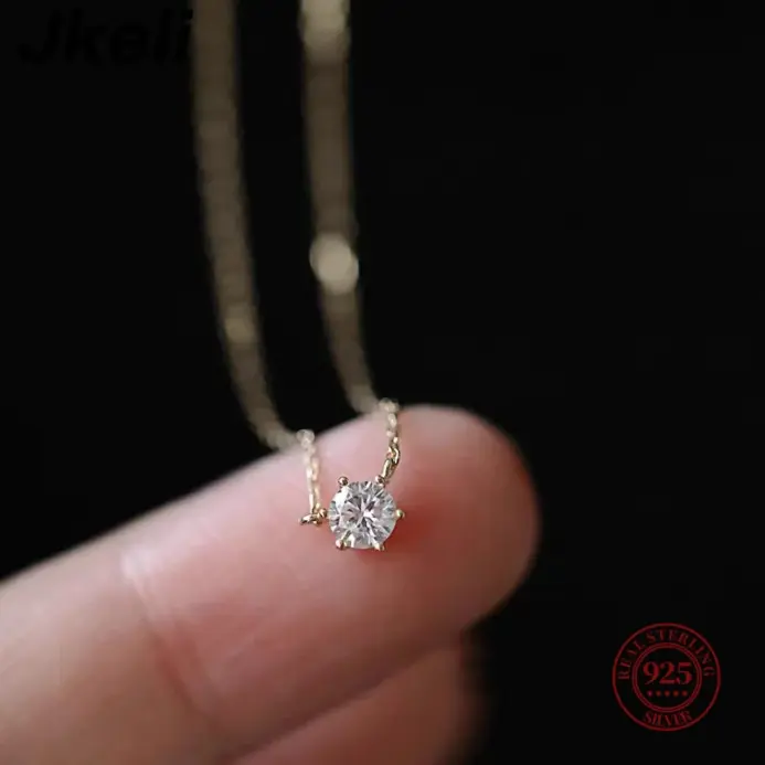 ✨ Collar "Solo Brilliant" – Plata .925 y Oro 18K con Circón Premium 2
