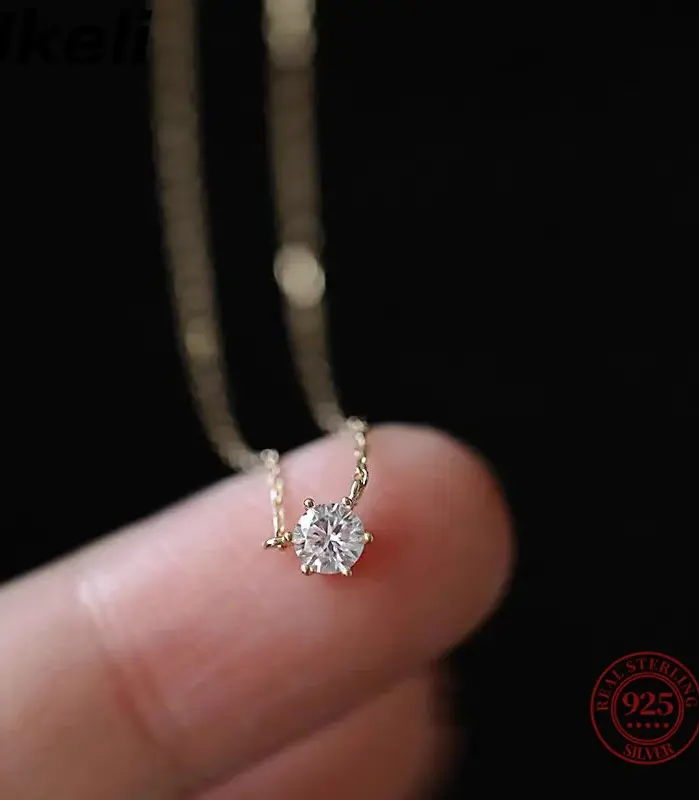 ✨ Collar "Solo Brilliant" – Plata .925 y Oro 18K con Circón Premium 2