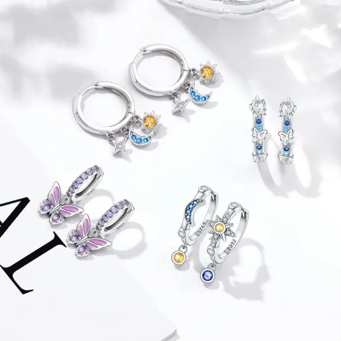 ✨ Pendientes "Celestial Harmony" – Plata S925 (Edición MISEFF) 1