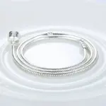 2026 gran oferta de moda collar de cadena de serpiente de plata de 45CM colgante Ajuste Original cuentas abalorios DIY joyería regalo 4