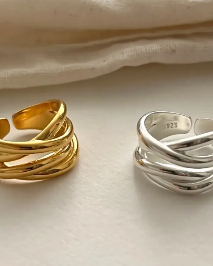 925 anillos de plata esterlina para mujeres hombres pareja minimalista hecho a mano Simple Interware anillo joyería de fiesta regalo prevenir alergias 1