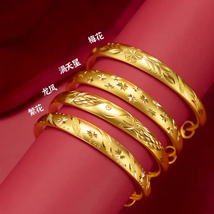 Pulsera Original de oro de 18k para mujer, brazalete de piedras preciosas de Jade Natural para fiesta, joyería de alta calidad, bisutería de boda 2