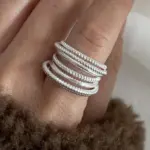 925 anillos de plata esterlina para mujer pareja minimalista hecho a mano Simple ancho Interware anillo joyería de fiesta regalo prevenir alergias 4