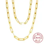 📎 Collar "Andara Pure Gold" – Plata .925 y Oro 14K Estilo Paperclip 1