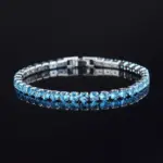 Pulsera de tenis de circón con microincrustaciones de 4mm para mujer, pulsera para hombre, accesorios de joyería para hombre, 2