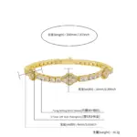 🍀 Pulsera Tennis "Trébol de la Suerte" – Circonia 4mm y Diseño Unisex 6