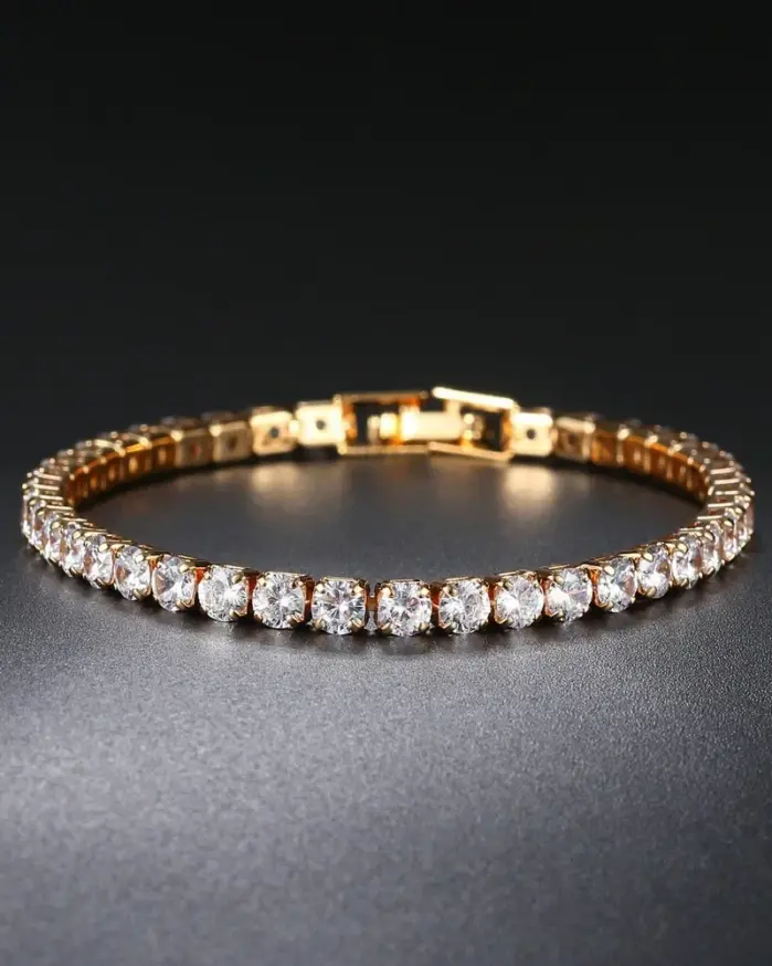💎 Pulsera Tennis "Iconic Silver" – Plata .925 y Circonia 4mm (Unisex) 1