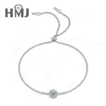 Pulsera de plata de ley 925 con moissanita de color D, corte redondo, chapada en plata, oro blanco, joyería de moda, regalo de aniversario para mujer 2 Pulsera de plata de ley 925 con moissanita de color D, corte redondo, chapada en plata, oro blanco, joyería de moda, regalo de aniversario para mujer 2