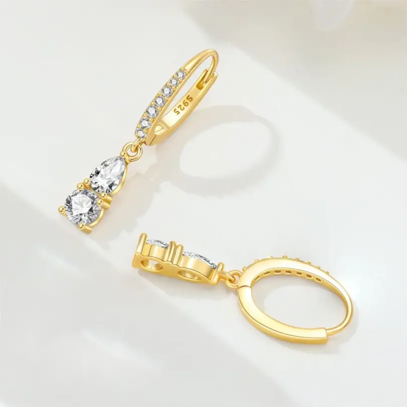 ✨ Pendientes "Golden Orbit" – Plata S925 Chapada en Oro 18K (Edición Orstarry) 4