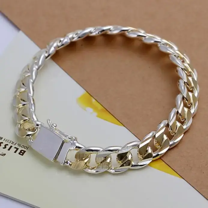 💎 Pulsera "Noble Titan" – Plata .925 Sólida (8mm / 10mm) 2