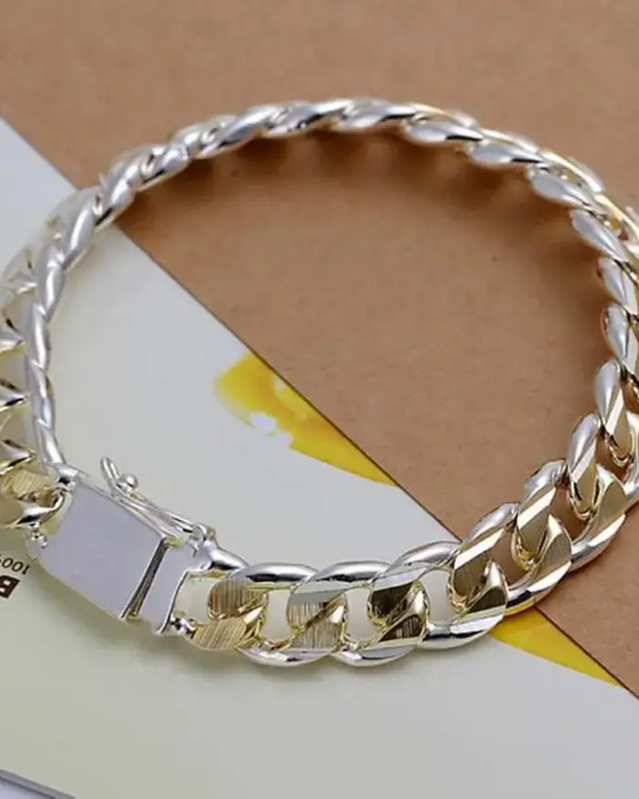 💎 Pulsera "Noble Titan" – Plata .925 Sólida (8mm / 10mm) 2