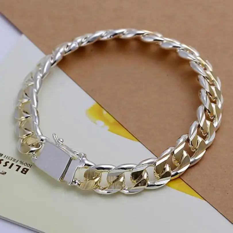 💎 Pulsera "Noble Titan" – Plata .925 Sólida (8mm / 10mm) 2