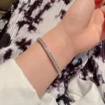 Pulsera de tenis de moda de marca, pulseras de boda de fiesta rellenas de oro blanco con circonita cúbica AAAA de corte princesa para mujeres y hombres, joyería 4