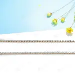 5.25CTW Moissanite tenis collares para mujeres hombres sólido 14K 10K oro 925 cadena de plata para fiesta de compromiso Navidad 5