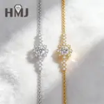 Pulsera de plata de ley 925 con moissanita de color D, corte redondo, chapada en plata, oro blanco, joyería de moda, regalo de aniversario para mujer 3 Pulsera de plata de ley 925 con moissanita de color D, corte redondo, chapada en plata, oro blanco, joyería de moda, regalo de aniversario para mujer 3