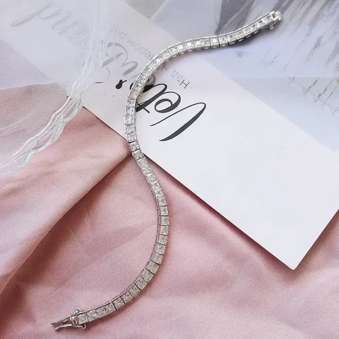 💍 Brazalete Tennis "Majestic Princess" – Diamantes de Laboratorio y Oro 14K 2