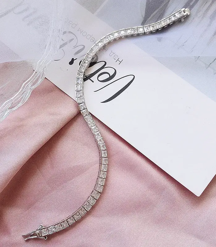 💍 Brazalete Tennis "Majestic Princess" – Diamantes de Laboratorio y Oro 14K 2