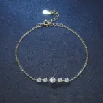 pulseras completas de moissanita para mujer, pulsera de plata de ley S925 chapada en diamantes de laboratorio, joyería para fiesta de cumpleaños y boda 2