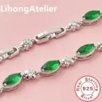 💚 Pulsera "Esmeralda Imperial" – Plata de Ley .925 y Circonia Green 3