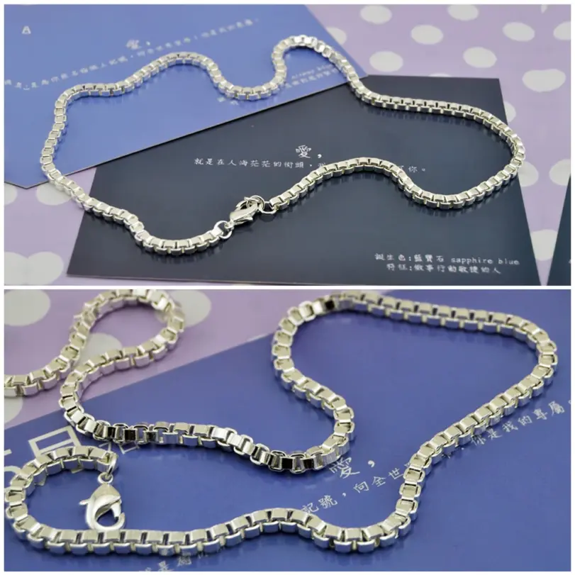 ⬛ Collar "Urban Box 3mm" – Plata .925 (Gargantilla Punk & Hip-Hop) 4