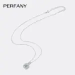 PERFANY-collar de moissanita 1-2CT para mujer, colgante de diamante de laboratorio de diseño cuadrado de plata S925, joyería de boda lujosa 5
