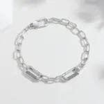 Nueva pulsera de Plata de Ley 925 con cierre de diamante, pulsera con cuentas, joyería DIY para mujer, regalos populares para vacaciones 5
