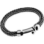 🦾 Pulsera "Iron Keel Dominant" – Tejido de Quilla Retro 5
