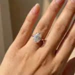 Anillos de Plata de Ley 925 con Circonita Cúbica Ovalada para Mujer, Anillos Sencillos y Clásicos para Boda, Compromiso, Promesa, Accesorios de Joyería Eterna 1
