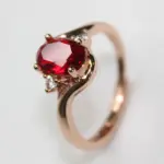 elegante anillo de joyería de plata 925 para mujer forma ovalada rubí circón piedras preciosas oro rosa anillos abiertos boda fiesta Ornanmet 3