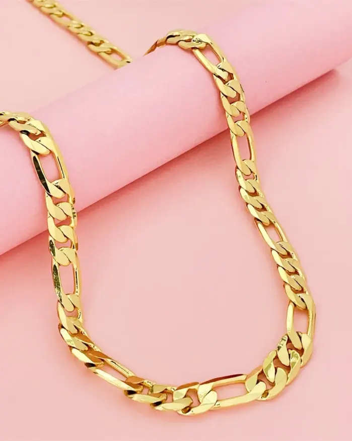 Collar geométrico de lujo de oro puro 24K 9999, oro real, para hombre y mujer, de 10 mm de ancho, 3:1, unisex. 2