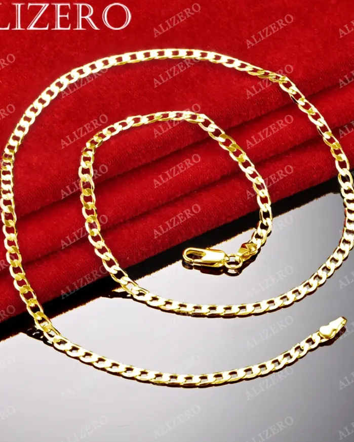 🏛️ Collar "Curb Classic Elite" – Cadena Lateral de 4mm en Oro 18K 2
