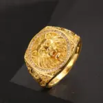 Un anillo del Rey León ligeramente circón para hombres y mujeres. 3