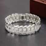 Nueva pulsera ancha de Plata de Ley 925 Original para mujer, joyería de diseñador a la moda, accesorios para fiesta y boda 1
