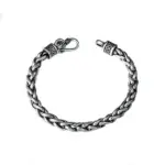 Pulsera de plata de ley 925, brazaletes vintage, cadena de alta calidad para mujeres y hombres, joyería de moda, fiesta de compromiso de boda 5
