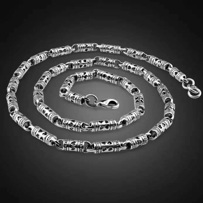 🛡️ Collar "Thai Guardian" – Plata de Ley .925 (Estilo Retro Punk) 1