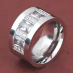 anillos de cristal a la moda para mujer, venta al por mayor, anillos de boda de acero inoxidable de Color oro amarillo para mujer, joyería de fiesta 5