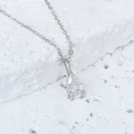 collar con colgante de moissanita para mujer, gota de agua, 1ct, 2ct, plata S925, corte de pera, cadena para el cuello con diamantes de laboratorio con certificado 2