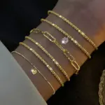 6 uds. Pulseras de diamantes de imitación de Plata de Ley 925 para mujeres y niñas, pulseras con dijes de cielo estrellado brillante coreano de lujo, joyería de fiesta 5