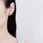 Pendientes Neetim Real de moissanita de Color D de 0,5-1 quilates para mujer, pendientes brillantes de 100% Plata de Ley 925, joyería de boda 6