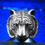 Beier, nueva tienda, anillo de acero inoxidable 316L, anillo de cabeza de tigre dominante de alta calidad, Animal para hombre, joyería de motorista LLBR8-161R 3