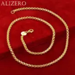 🌟 Collar "Solid Box 18K" – Cadena de Caja Redonda de 4mm Premium 2