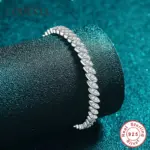 100% de plata S925, pulsera de moissanita, prueba de diamante, brazalete de moda para mujer, joyería de lujo con GRA 2