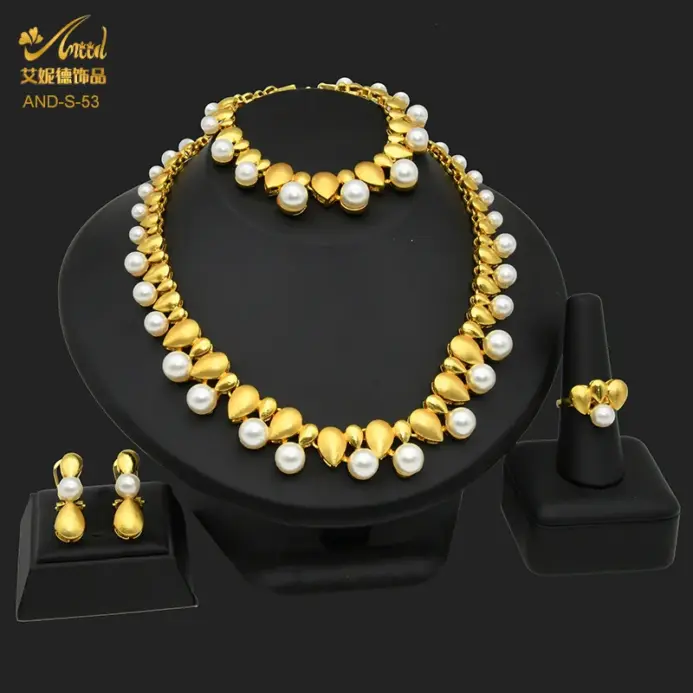 Zircon Pearl Gentle Bridal Set Mujer Oro 24K AU999 - Cadena lisa, perlas redondas, comodidad agradable para la piel 1